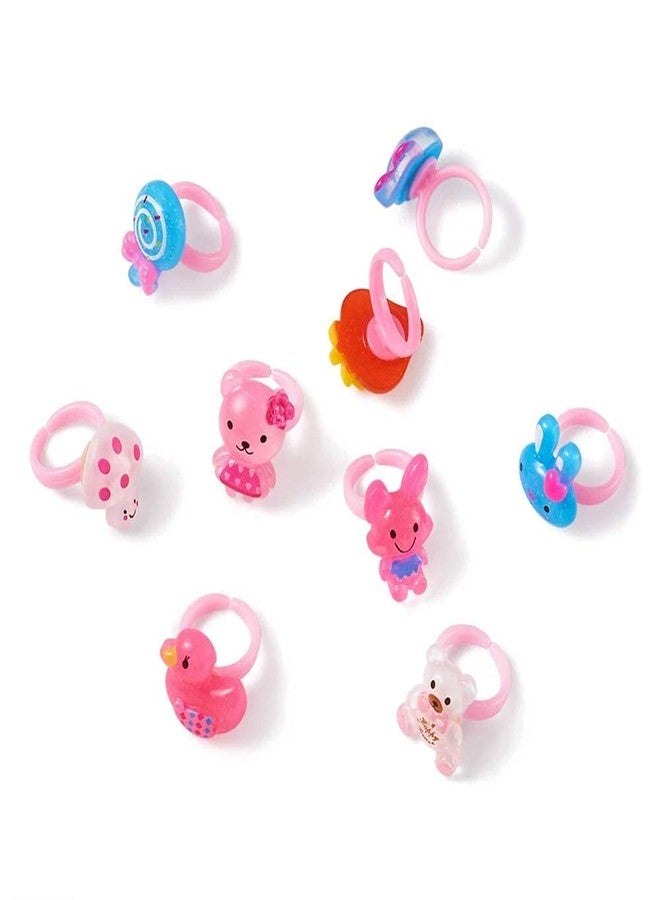 BAKEFY- 36 piece ring Kids Girls Adjustable Hand Finger Ring In Heart Shape Box- Pack Of 36 - Image 3